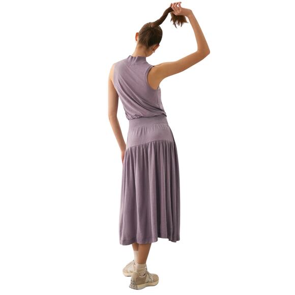 NATION LTD MARGOT TURTLENECK TANK DRESS FRENCH VIOLET WOMEN SIZE SMALL - Picture 5 of 14